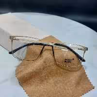 عینک فریم طبی فلزی مردانه برند مون بلان عینک طبی پد بینی یک تکه