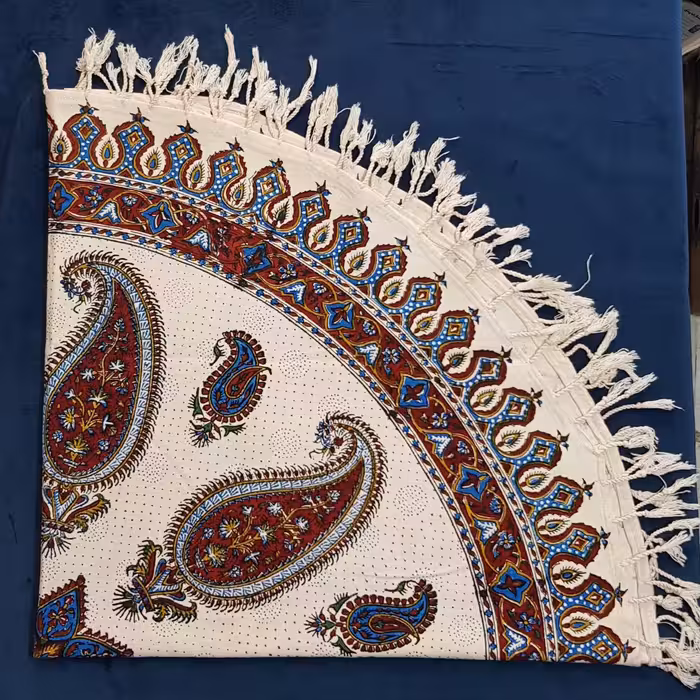 سفره قلمکارگردممتازطرح بته جقه قطر120