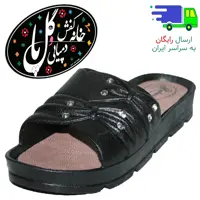 دمپایی زنانه راحتی شیما نگین دار راستی