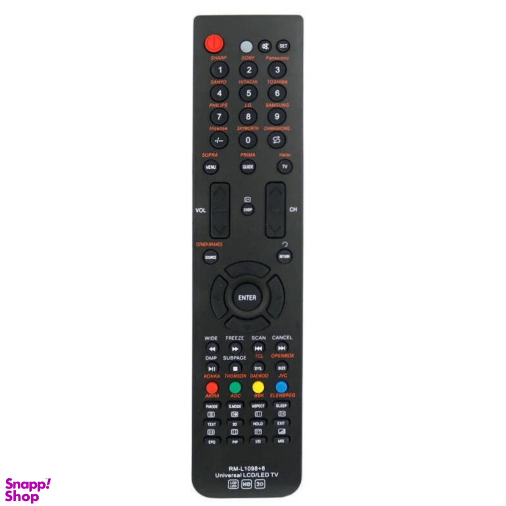 ریموت کنترل تلویزیون مدل RM-L1098+8