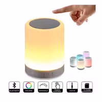 اسپیکر بلوتوث لمسی Fidar مدل Y02 چراغ خواب با نورپردازی 360 درجه