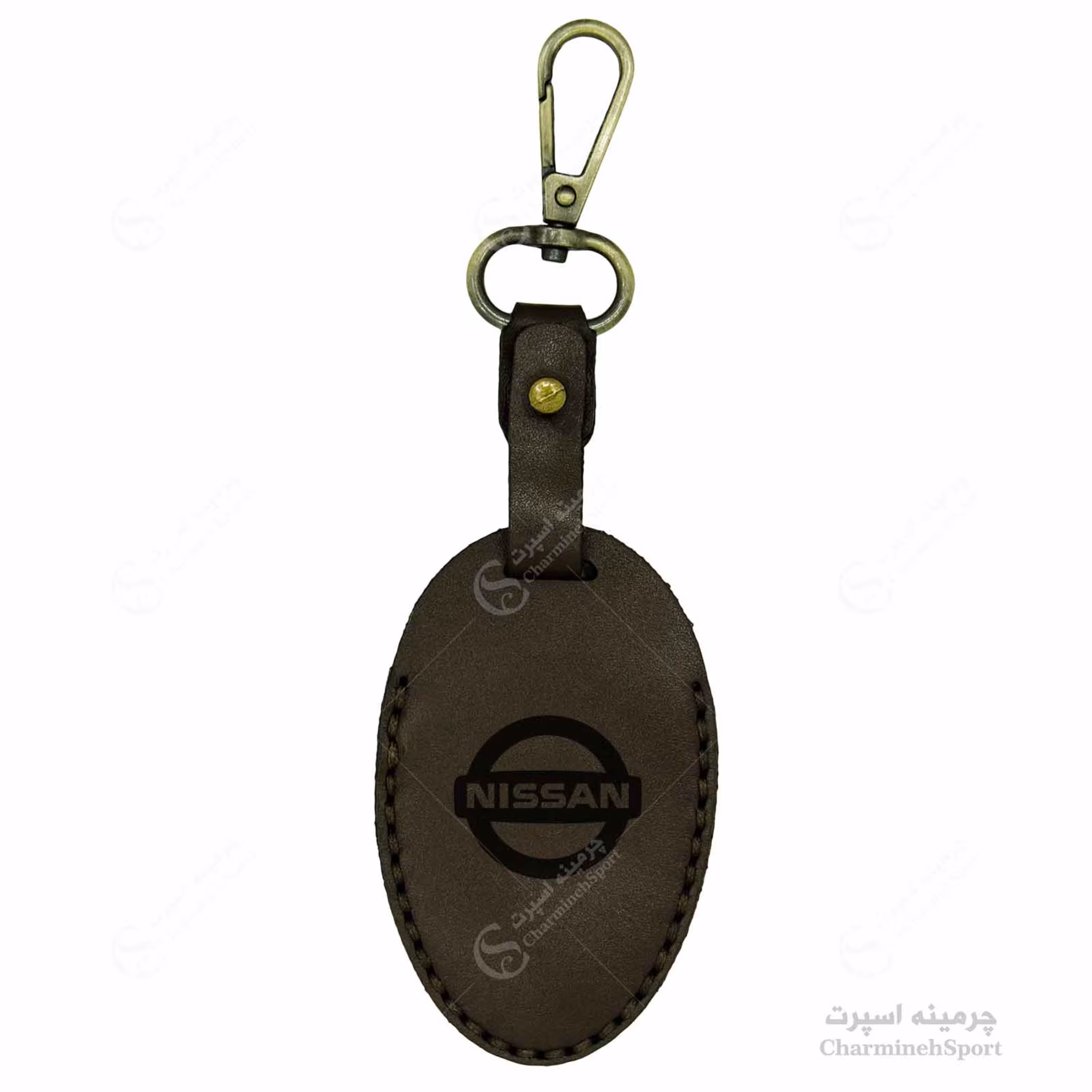 جاسوییچی چرم طبیعی گاوی قهوه ای مناسب نیسان جک ایکس تریل