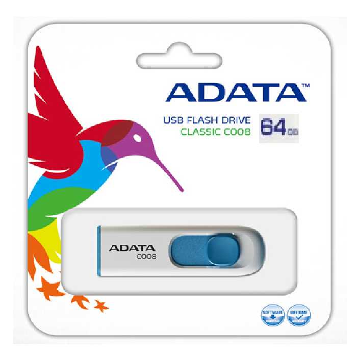فلش مموری ای دیتا مدل C008 ظرفیت 64 گیگابایت