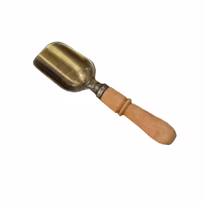 سرتاس ادویه دسته چوبی و پیمانه فلزی رنگ ثابت