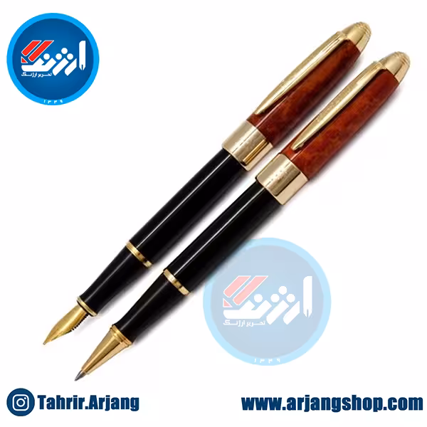 خودنویس و روان نویس ایپلمات مدل 2000 طرح چوب