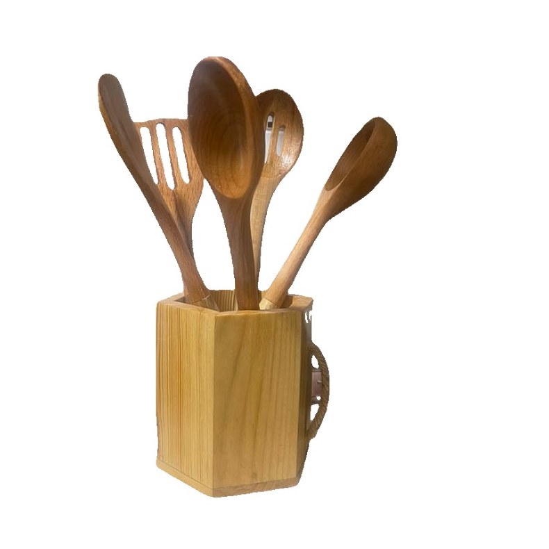 جای قاشق و کفگیر ملاقه چوبی