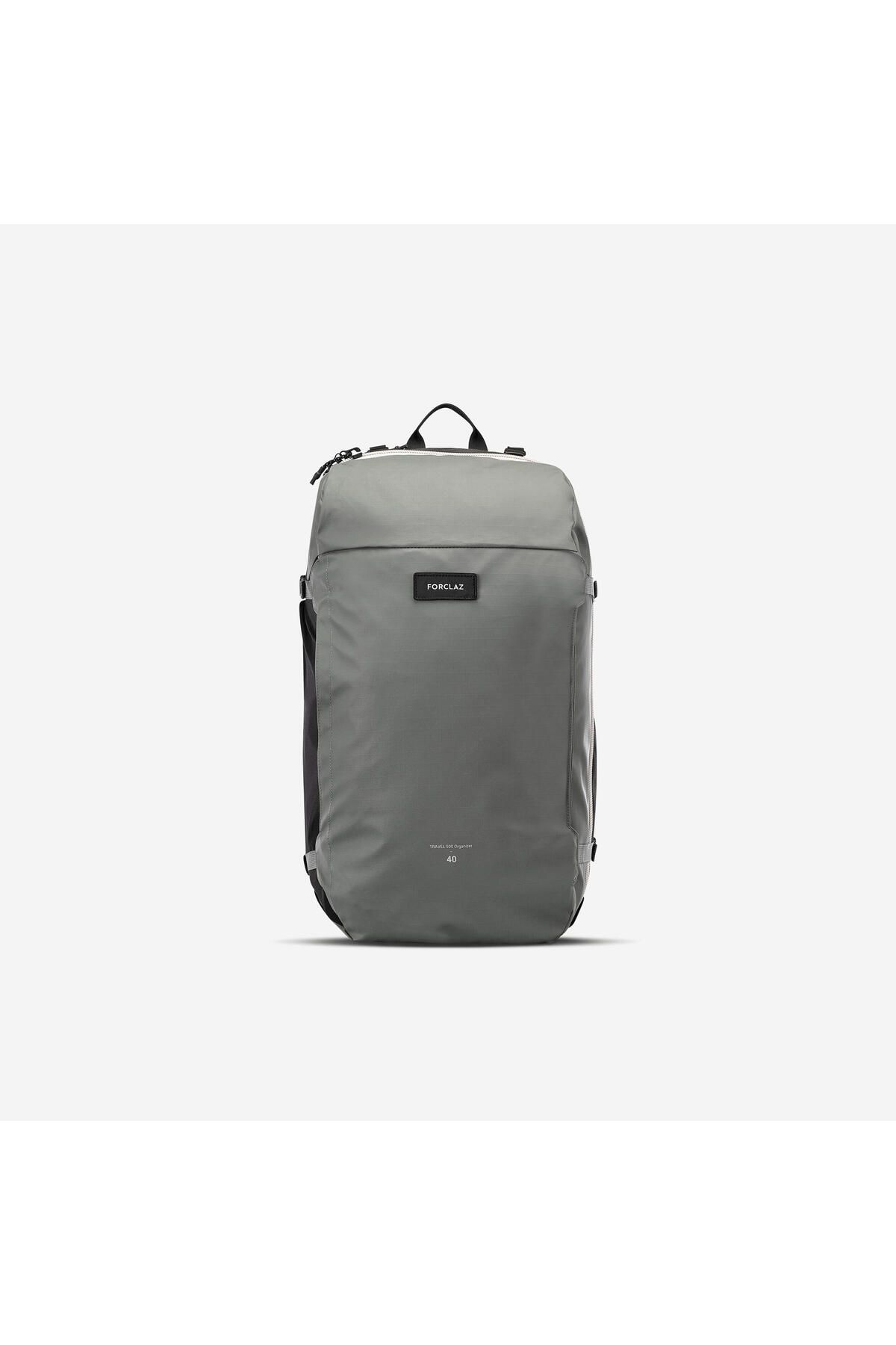 کوله پشتی سبز مردانه و زنانه در فضای باز 40 L خاکی سفر 500 سازمان دهنده Decathlon