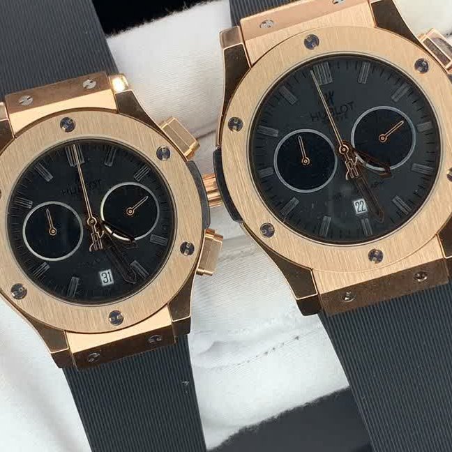 ساعت مچی مردانه هابلوت موتور ژاپن . بند رابر Hublot