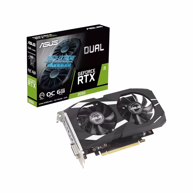 کارت گرافیک  پلیت مدل Dual GeForce RTX3050 OC Edition GDDR6 حافظه8گیگابایت