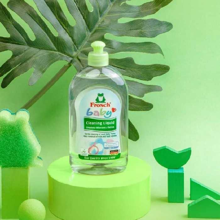 مایع استریل و ضدعفونی کننده ظروف کودک فرش frosch حجم500 میلی لیتر
