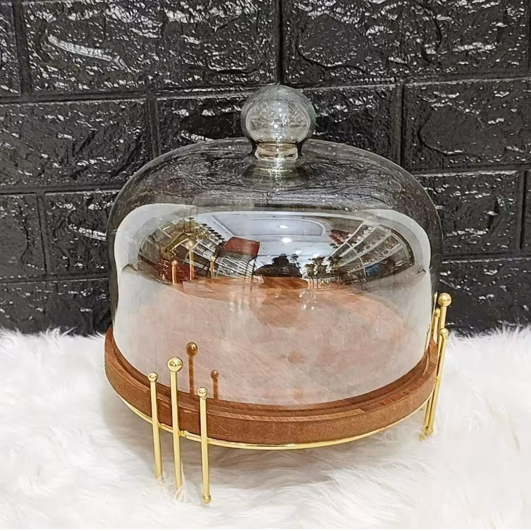 کاپ کیک چوبی شیرینی خوری پایه دار طرح پیانو