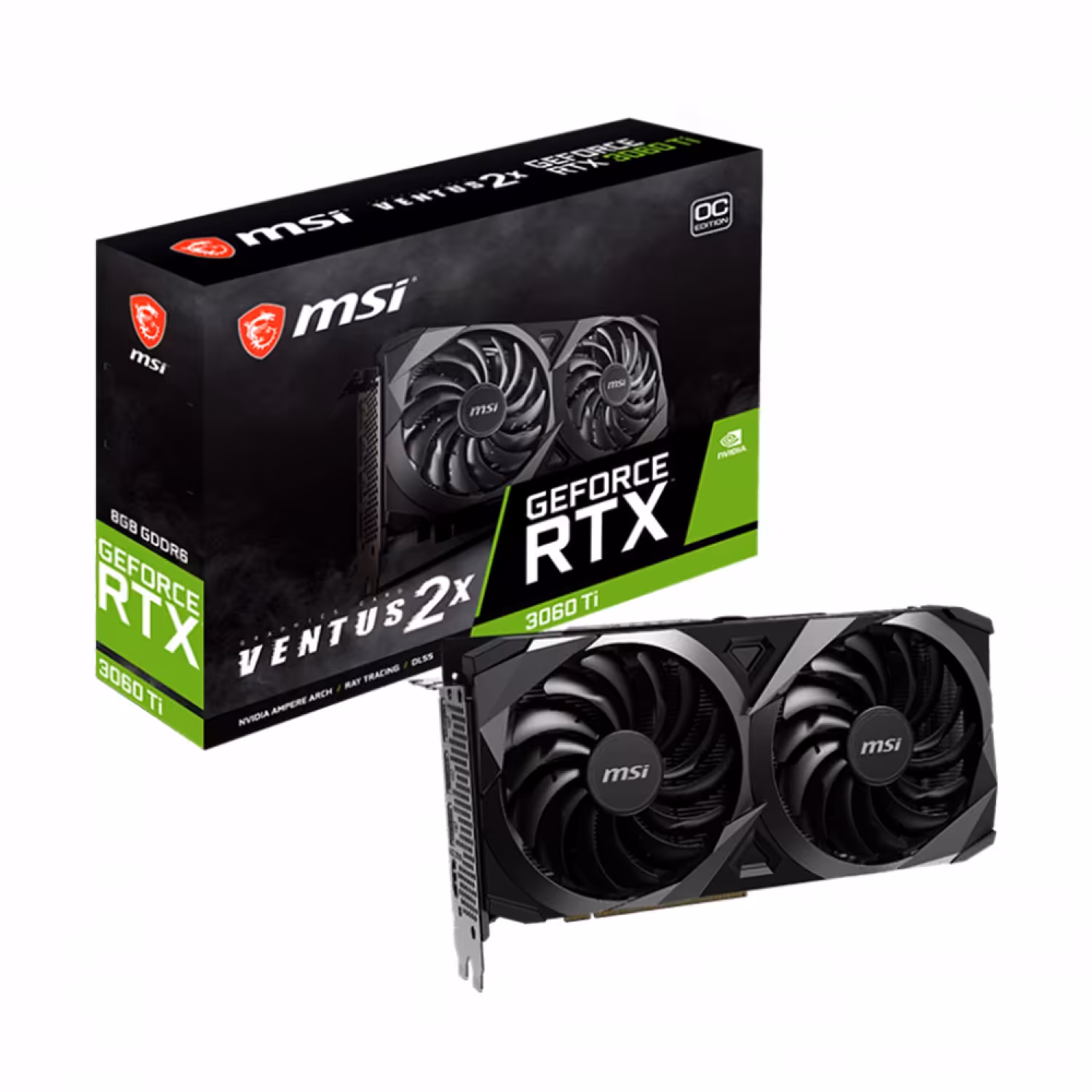 کارت گرافیک ام اس آی RTX 3060 Ti VENTUS 2X OC