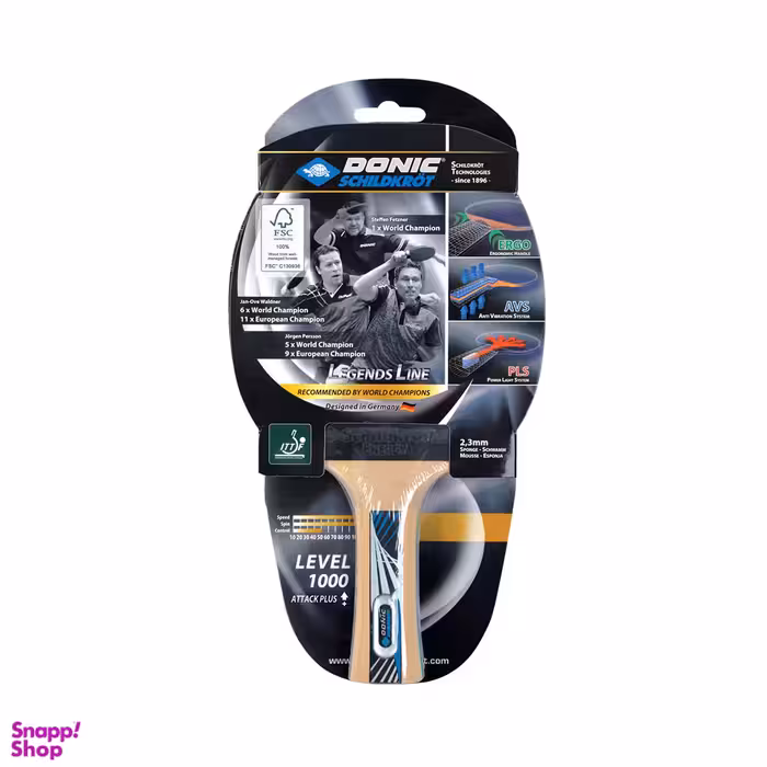 راکت پینگ پنگ دونیک مدل Donic Legends Line Level 1000