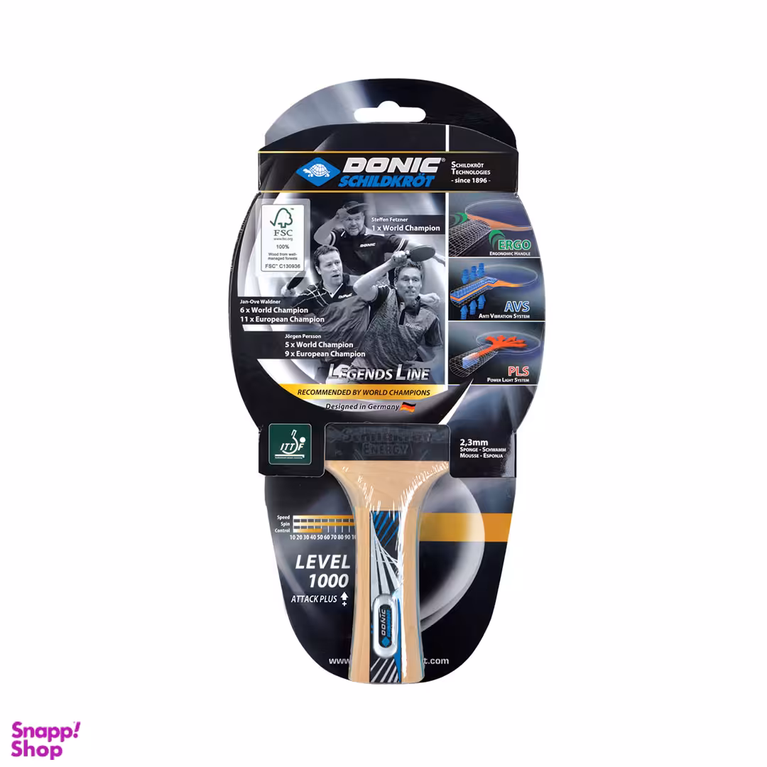 راکت پینگ پنگ دونیک مدل Donic Legends Line Level 1000