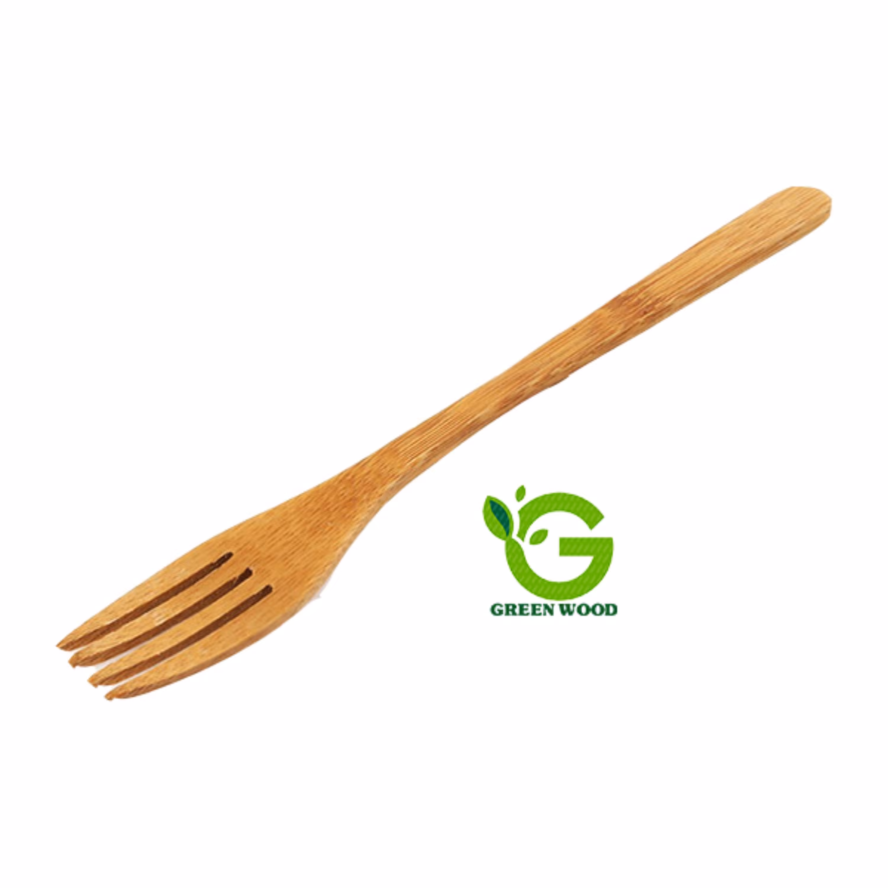 چنگال چوبی بامبو بسته 1 عددی کد Gw50601005