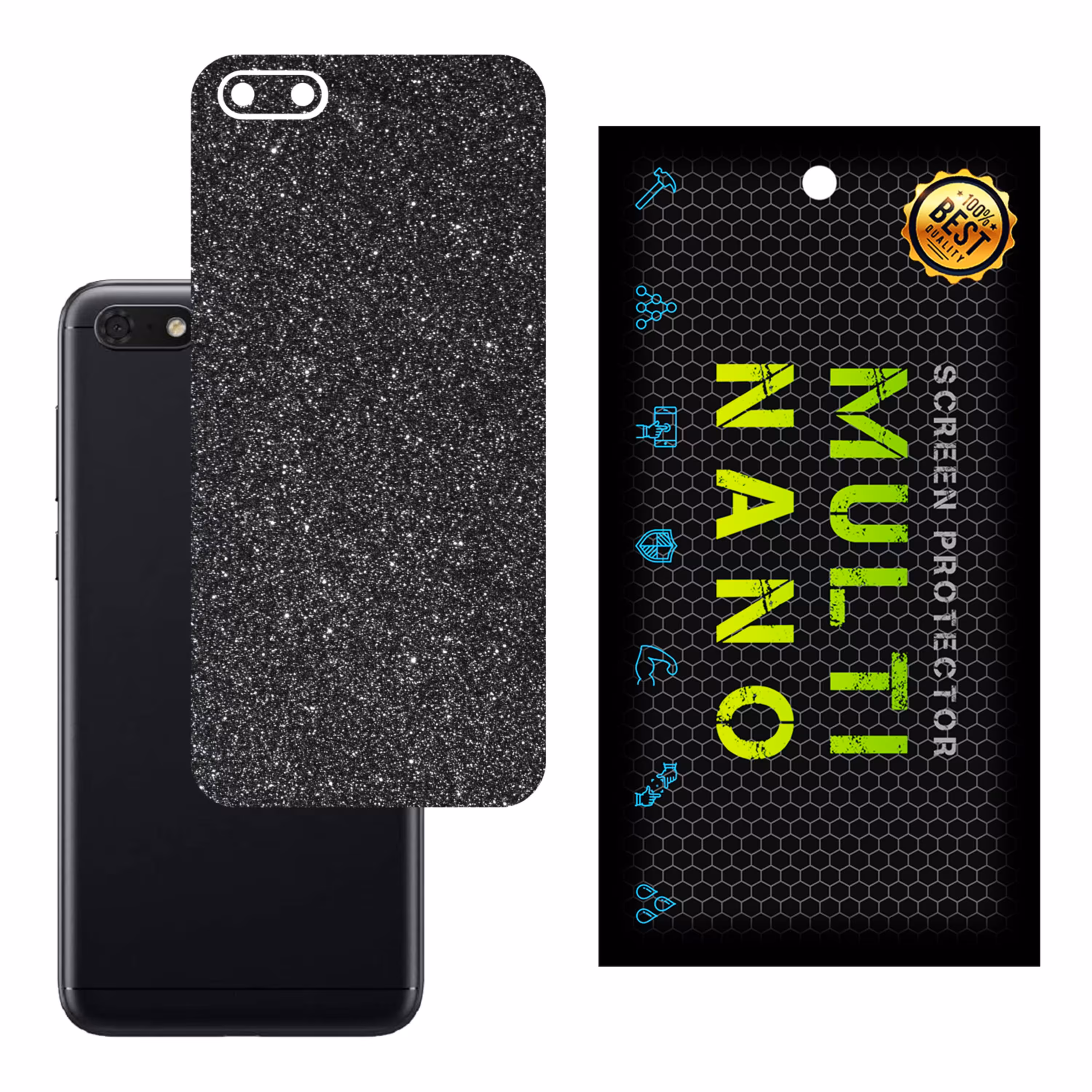 برچسب پوششی MultiNano مدل X-G1F-Gray برای پشت موبایل هوآوی Honor 7S