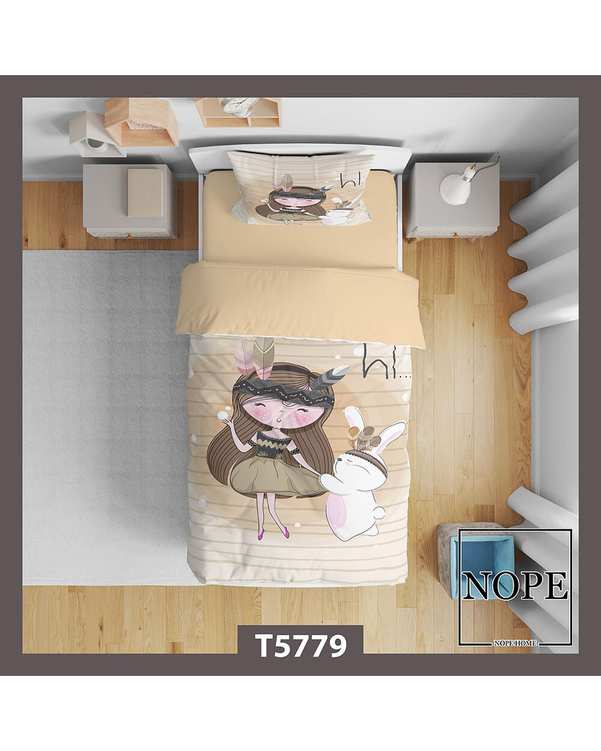 سرویس لحاف روتختی کودک یک نفره 5 تکه نوپه هوم Nopehome طرح فانتزی کد T5779