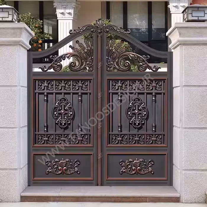 درب حیاط آهنی شیک – کد 40032