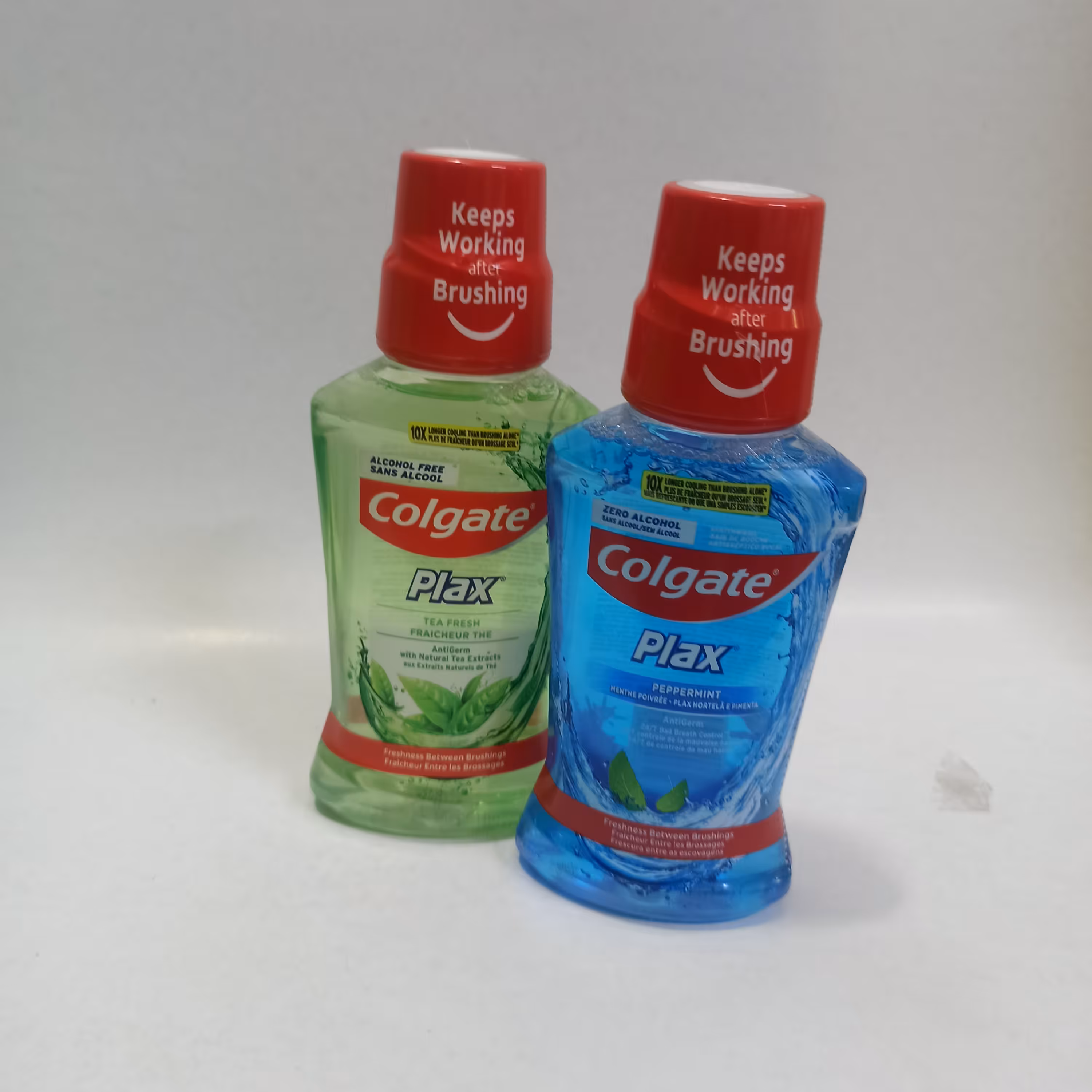 ست دهان شویه کلگیت مدل Plax نعنایی و چای سبز حجم 250 میلی لیتر