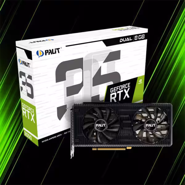 کارت گرافیک پلیت مدل GeForce RTX 3050 Dual