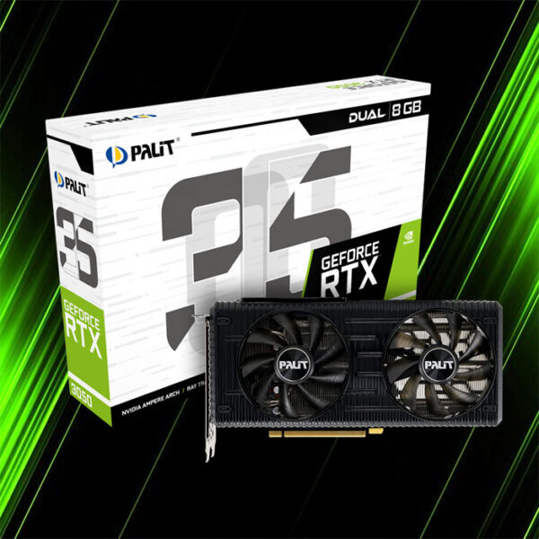 کارت گرافیک پلیت مدل GeForce RTX 3050 Dual
