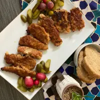 شنیسل مرغ خانگی صدرصد طبیعی و سالم