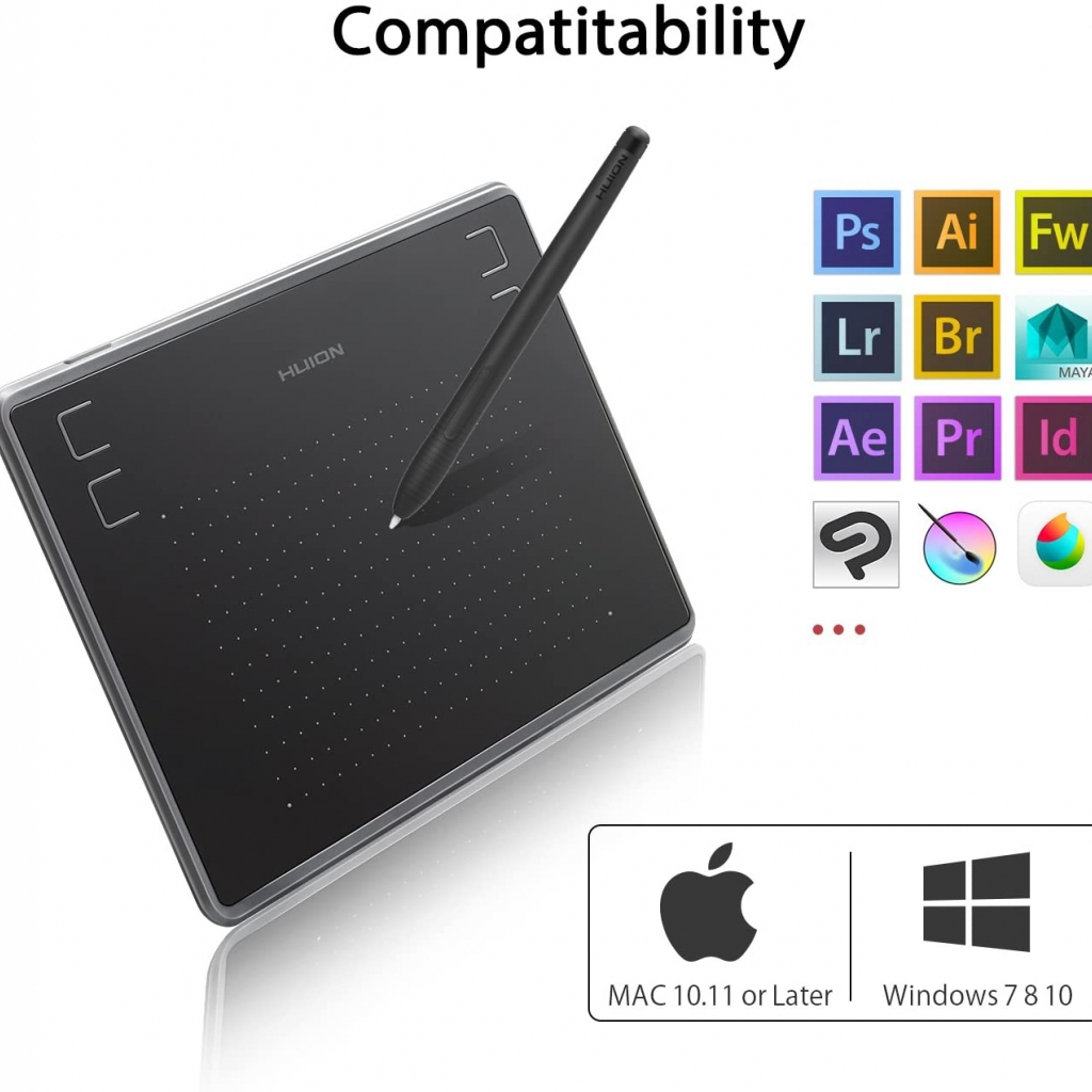 قلم نوری هویون HUION Inspiroy H430P OSU Graphic Tablets Drawing Tablet