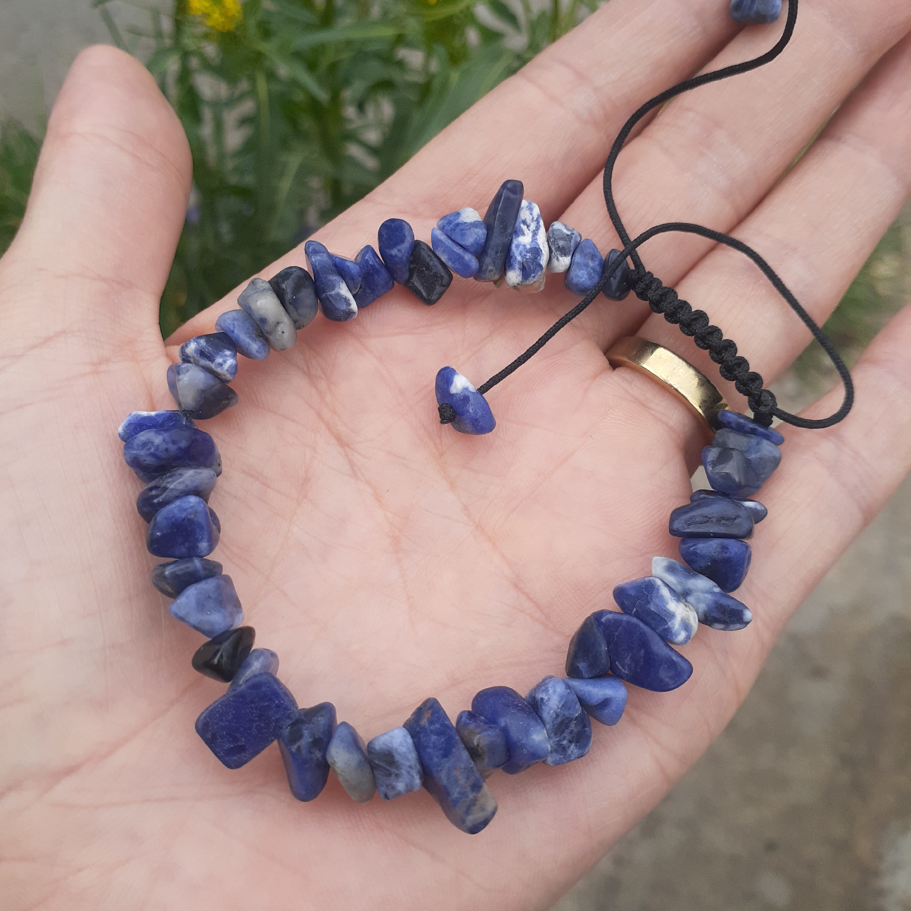 دستبند سنگ سودالیت کد 66