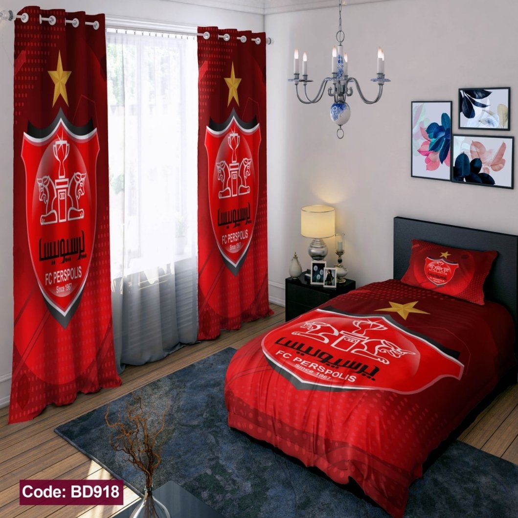 روتختی یک نفره طرح پرسپولیس 1 نفره
