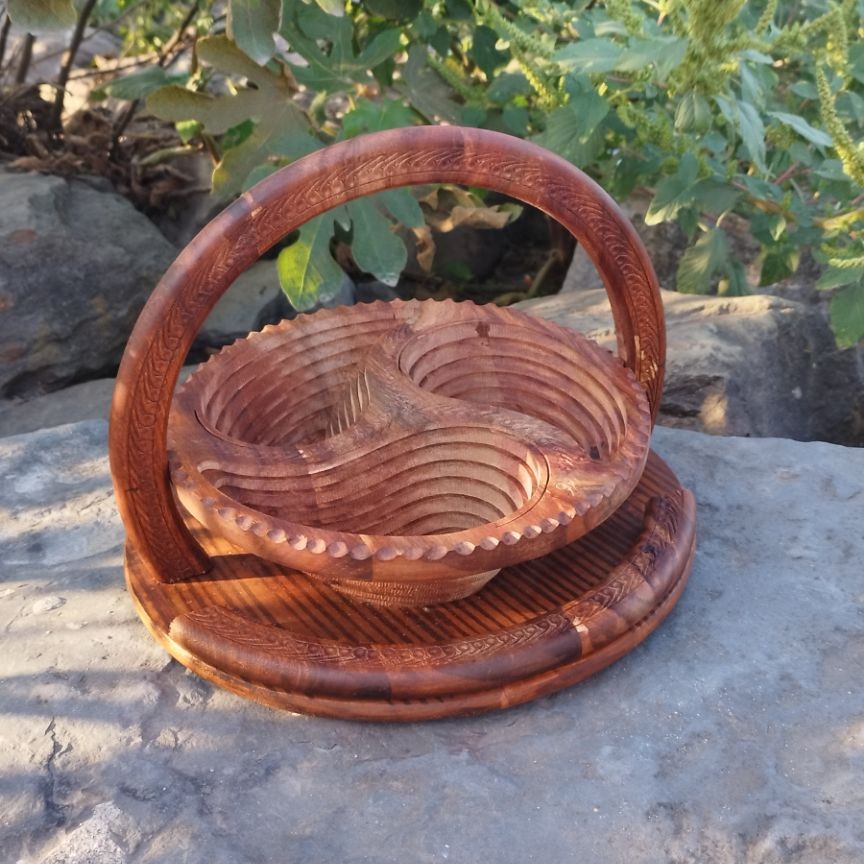 ظرف هندی تاشو سه خانه