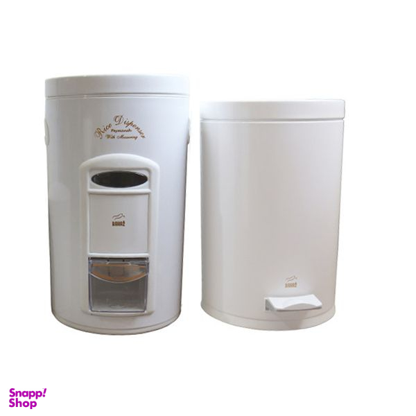 سطل زباله پدالی بهاز کالا کد 14L به همراه ظرف برنج