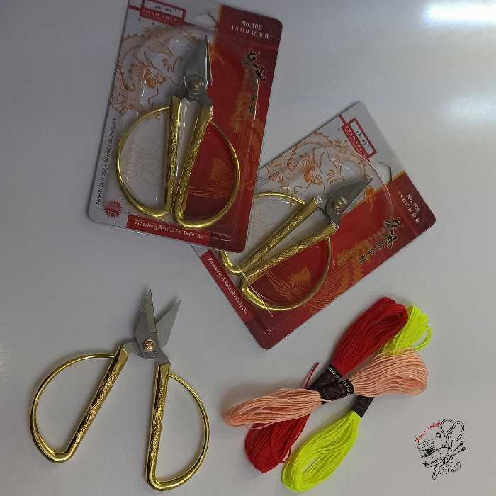 قیچی فانتزی دسته طلایی تمام فلز