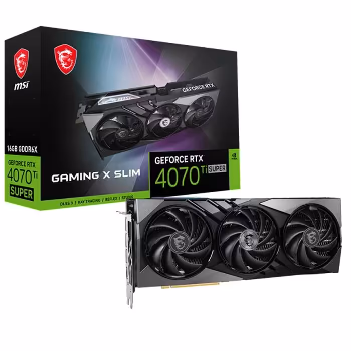 کارت گرافیک ام اس آی GeForce RTX 4070 Ti Super 16GB Gaming X Slim