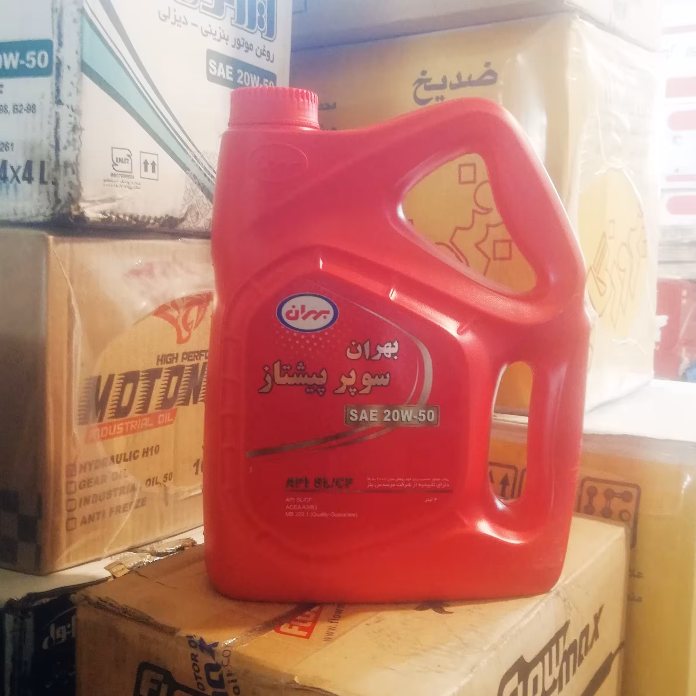  روغن موتور بهران سوپر پیشتاز 20w50 چهار لیتری(تضمین اصالت)