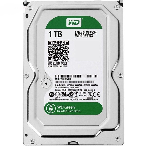 هارددیسک اینترنال وسترن دیجیتال سبز WD10EZRX 1TB استوک