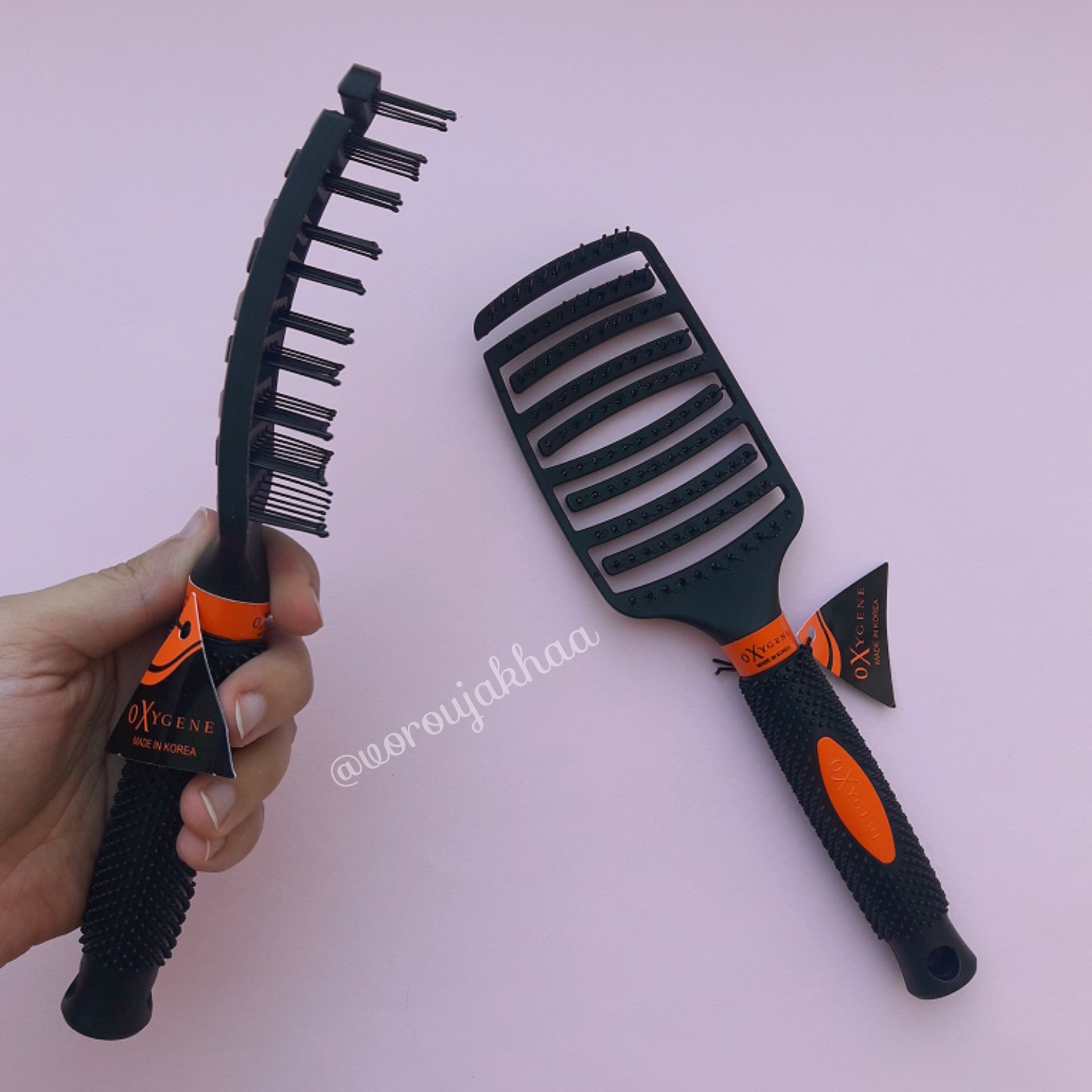 برس پهن اکستنشن ضد گره خوردگی مو برند اکسیژن