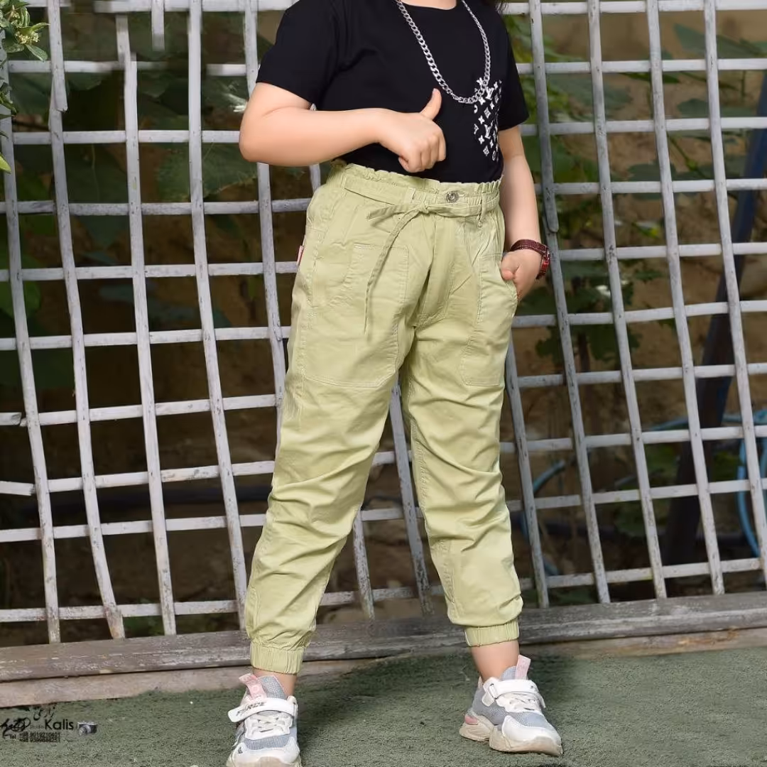 شلوار کتان دخترانه شلوار بچگانه