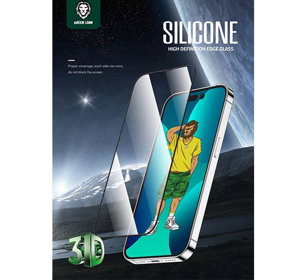 گلس گرین آیفون مدل 3D Silicone HD برای گوشی iphone 14 pro Max