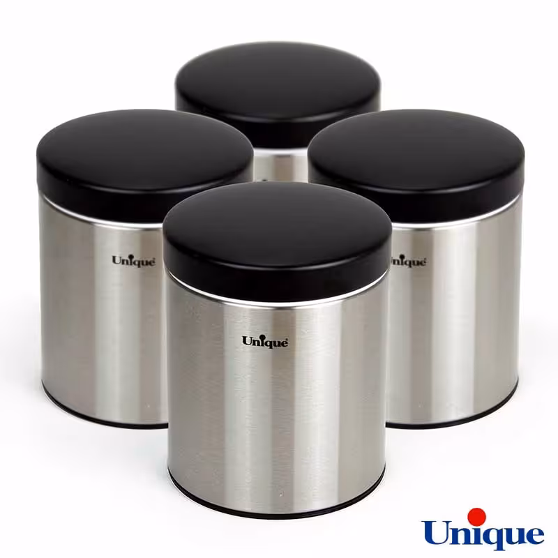 سطل حبوبات استیل یونیک سایز 1.8 بدون پنجره 4460