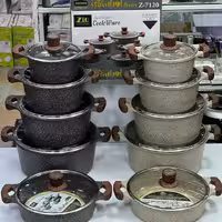 سرویس قابلمه زیو طرح استانبول 10پارچه ZIO Z-7120کیفیت بسیار بالا و عالی