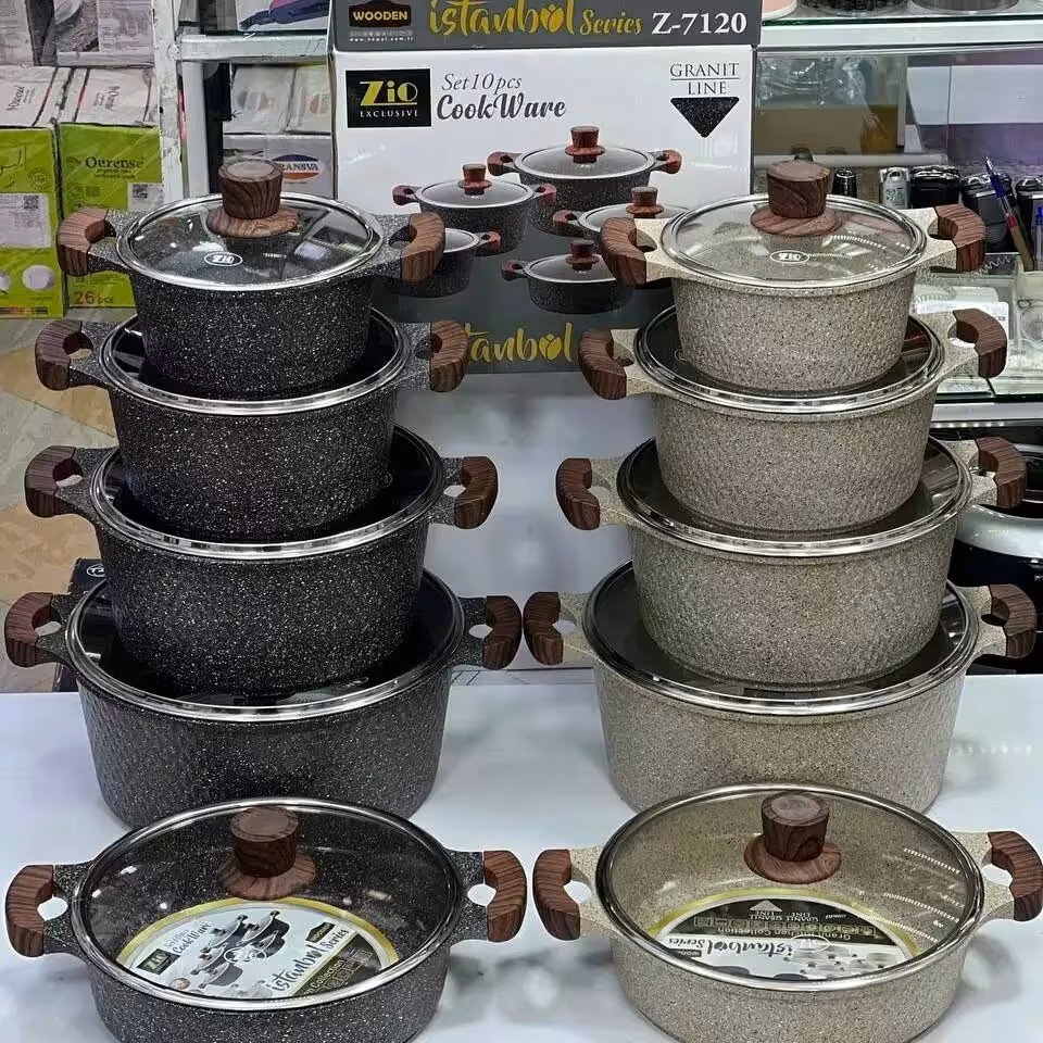 سرویس قابلمه زیو طرح استانبول 10پارچه ZIO Z-7120کیفیت بسیار بالا و عالی