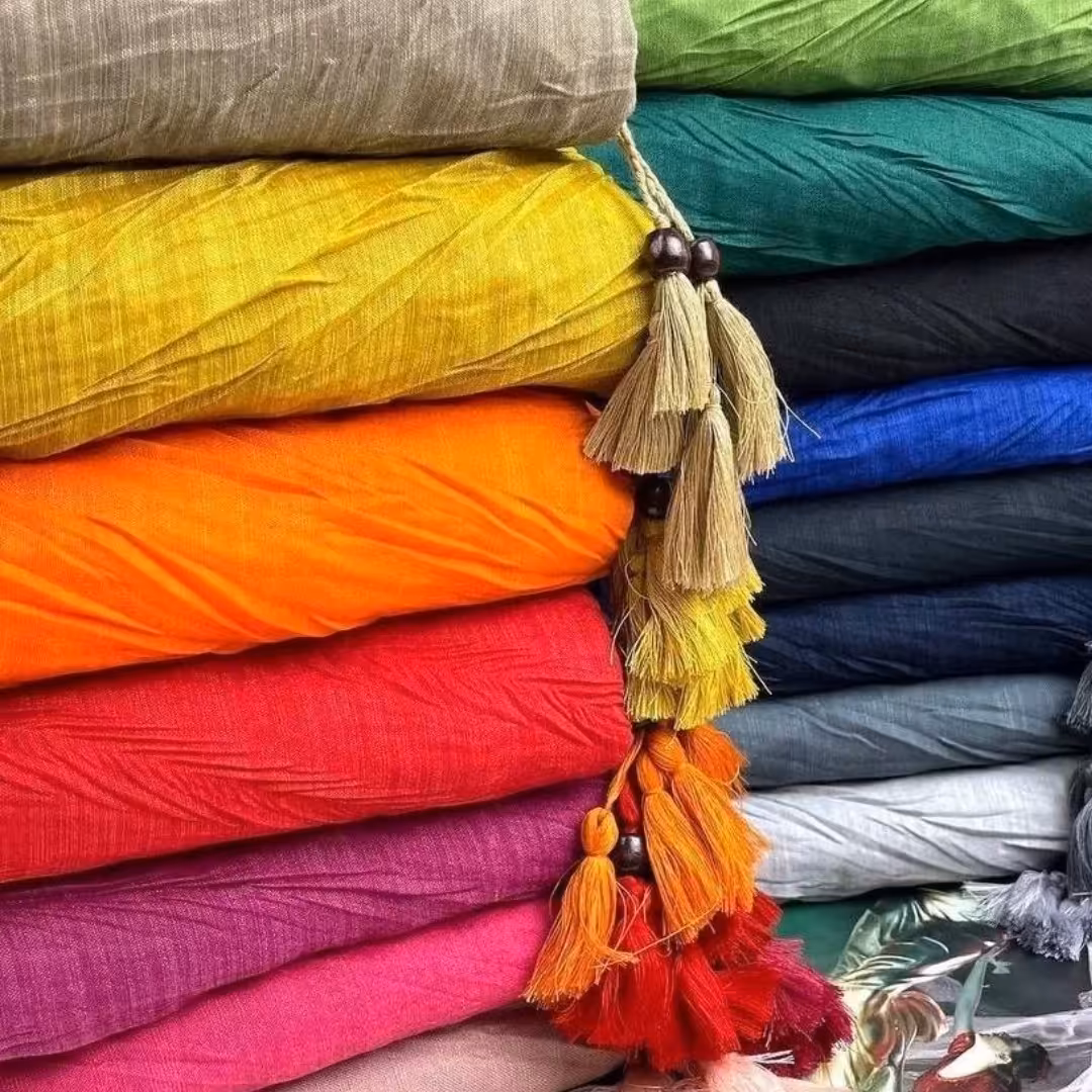 شال نخی چروک ساده