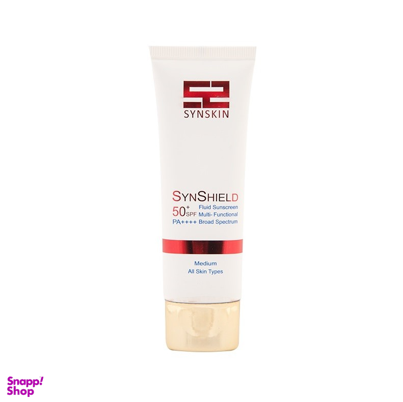 فلوییدضدآفتاب ساین اسکین (SYN Skin)با SPF 50+ مدل ساین شیلد