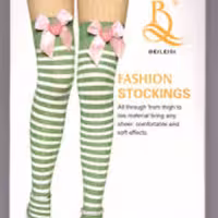 جوراب فانتزی صورتی