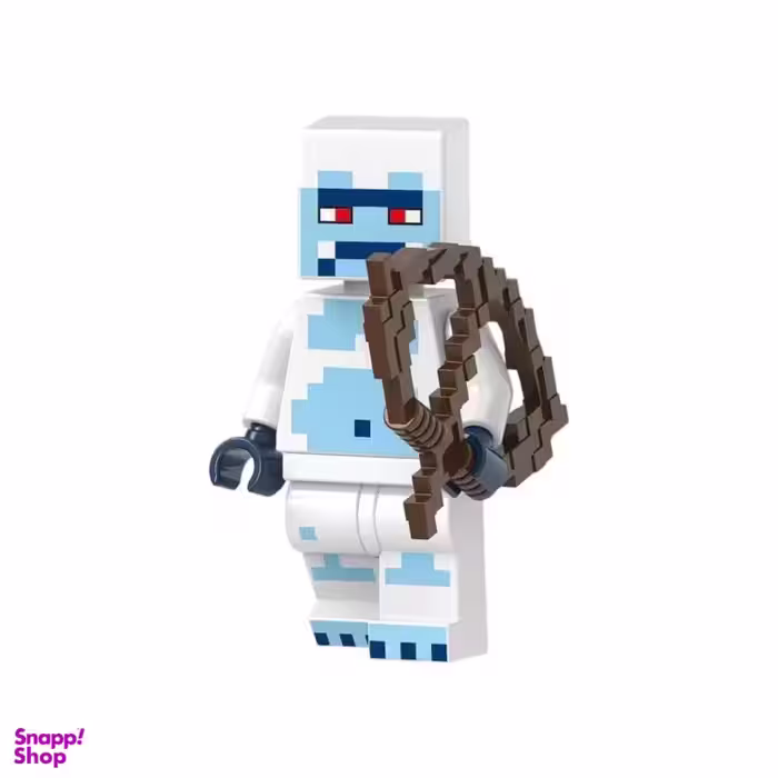 ساختنی مدل ماینکرافت طرح اسکین snowman