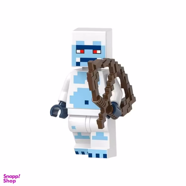 ساختنی مدل ماینکرافت طرح اسکین snowman
