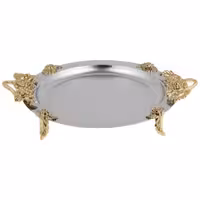 سینی  استیل پایه دار  دایره  مدل 9536