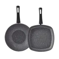 ست ماهیتابه بیوگرانیت کاراجا رنگ خاکستری کد502000032