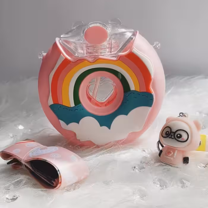 قمقمه دوناتی در چهار رنگ و دو طرح