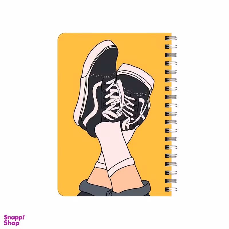 دفترچه یادداشت بامبیلیپ مدل چوبی طرح کفش و استایل کد 0432454